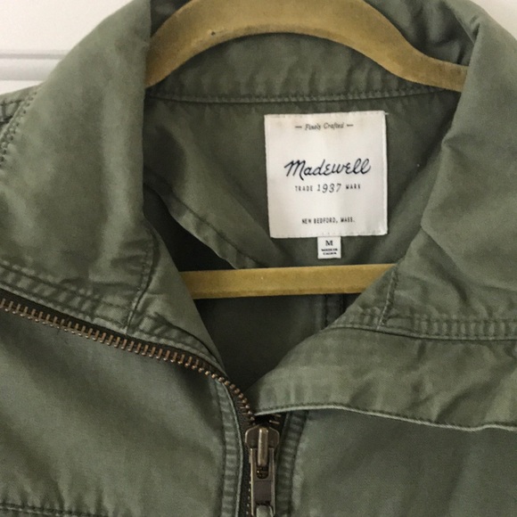 Madewell Fleet Jacket in Olive Green - Picture 2 of 3